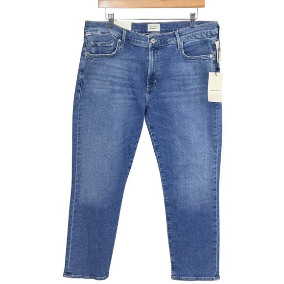 Citizens Of Humanity Denim - Citizens Of Humanity Ella Womens 32 Blue Denim Mid Rise Slim Leg Stretch Jeans